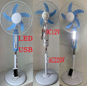 Giá tốt nhất 12V Điện năng lượng mặt trời <span class=keywords><strong>AC</strong></span> DC <span class=keywords><strong>fan</strong></span> với ánh sáng LED và USB Charger - Product Image 5