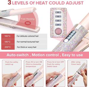 Nuovo Design Cordless Mini piastra per <span class=keywords><strong>capelli</strong></span> elettrica per <span class=keywords><strong>auto</strong></span> USB ricaricabile professionale air Hair bangs Flat Iron - Product Image 2