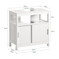 Usine directe sous l'évier salle de bain armoire de rangement salle de bain unité de lavabo Solution de stockage peu encombrante