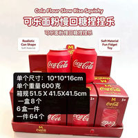 Jouet anti-stress en caoutchouc en forme de canette de cola, grand format, à récupération lente
