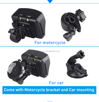 Navigateur GPS portable pour moto de 4,3 pouces, conception OEM ODM, carte mondiale, batterie rechargeable, garantie 1 an, pour usage automobile