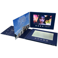 Cadeaux d'anniversaire personnalisés pour la Saint-Valentin, la fête des mères et des pères, cartes de vœux, brochure, boîte cadeau avec écran LCD LED publicitaire, articles