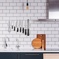 Vente en gros d'accessoires pour couteaux de cuisine porte-couteaux magnétique bande en acier inoxydable porte-couteau magnétique 16 pouces
