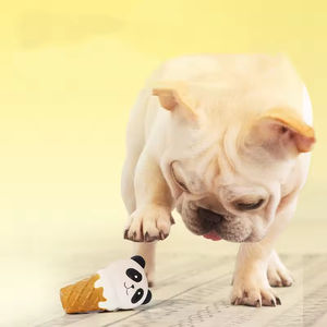 गर्म बिक्री पांडा आकार दांतों की सफाई रबर कुत्ते पालतू खिलौना पिल्ला हड्डियों के खिलौने टिकाऊ - Product Image 4