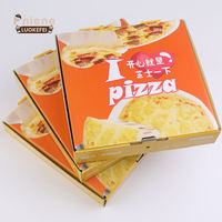 Vente en gros Boîte à pizza en papier kraft, cartons, Boîte à pizza en papier ondulé recyclé bon marché