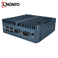 Vente chaude Mini PC sans ventilateur en aluminium à 4 cœurs PC industriel compact avec Intel Chipset Linux OS pour prises EU/US/AU pour une utilisation de bureau