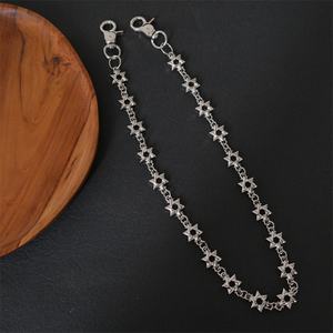 Rantai sepeda, Jeans sepeda paduan bintang berujung lima gaya Punk baru 2026 mode jalanan Hip-Hop rantai pinggang disko - Product Image 4