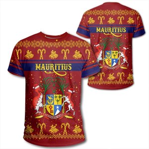 Camiseta de Playa de la Isla de Mauricio, Camiseta Roja de Verano para Hombre, Impresión Bajo Demanda, Camiseta Personalizada al por Mayor para Hombre, Camiseta de Cuello Redondo Sublimada - Product Image 3