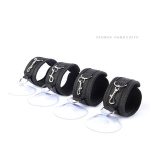 SM femme punition adulte BDSM mur obligatoire menottes salle de bain ventouse menottes pour Couple Sex Toys - Product Image 1