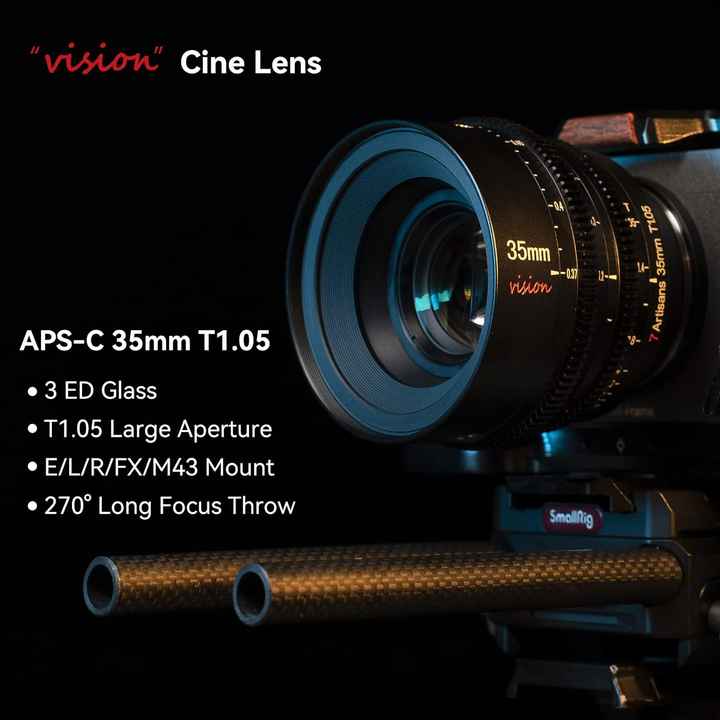 7artisans 25mm/35mm/50mm T1.05ラージアパーチャーシネレンズ広角