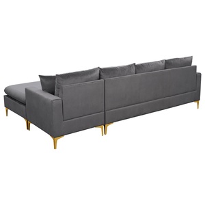 Sofá Moderno y Elegante en Forma de L, Tapizado en Terciopelo, para Sala de Estar - Product Image 5