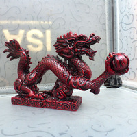 Statue de dragon Feng Shui en laiton pour la chance et le succès