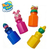 Bouteille à bulles hexagonale créative pour enfants, contenant à 6 faces avec baguette, pour cadeaux de fête de Pâques, vente en gros