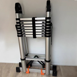 Thang xếp đa năng bằng hợp kim nhôm dày, kiểu xương cá, thang xếp chữ A bằng hợp kim nhôm - Product Image 2