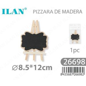 Lavagna in Legno ILAN 8,5x12 cm con Supporto per Decorazioni per Feste - Product Image 1