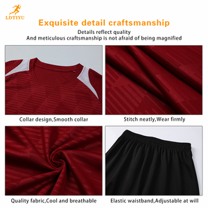 Ensembles de maillots de football personnalisables avec numéros – Maillots d'entraînement pour clubs et équipes nationales – Légers, respirants et à séchage rapide pour l'été - Product Image 3