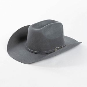 OEM Manufacturer Custom Unisex Chapeau Classic Hat Western Vintage 100% Wool Cowboy Fedora Hats Wholesale Cattleman Cowboy Hat - Product Image 4