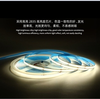Cob Strip lampu Led Fcob, pita cahaya LED putih hangat 3000K 4000K 6000K 8mm fleksibel 12V 24V Cob Fcob