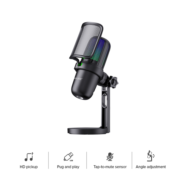 Portable Professional Conference Usb Recording Microphone Podcast Mini Condenser Studio Wired Microphone