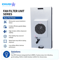 Filter HEPA FFU Clean Bench, Pasokan Massal, Waktu Pengiriman Cepat, Unit Filter Kipas H13 H14 untuk Pembersihan Udara dan Penghilangan Debu