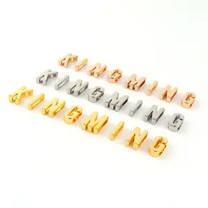 PH PandaHall 14K Gold Alphabet Letter Beads 26 A-Z Letter Charms Long-lasting Capital Letter Beads Brass Initial Charms