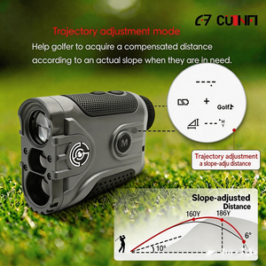850 गज लेजर रेंजफाइंडर 6x मैग्नेफिकेशन पोर्टेबल शिकार/गोल्फ उपकरण - Product Image 2