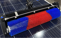 Brosse rotative de nettoyage de panneaux solaires MULTIFIT D02 3.5M, brosse de nettoyage rotative pour modules photovoltaïques pour l'entretien des fermes solaires