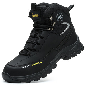 Zapatos de Seguridad para Hombre, <span class=keywords><strong>Botas</strong></span> con Punta de Acero, Zapatos de Trabajo Negros, <span class=keywords><strong>Botas</strong></span> de Seguridad Impermeables para Trabajo, <span class=keywords><strong>Botas</strong></span> Protectoras de Caña Alta para Construcción - Product Image 5