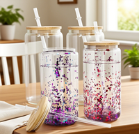 Gobelets isothermes double paroi de 16 oz, personnalisables, à large application, avec couvercles pré-perforés et pailles, pour la vente en gros