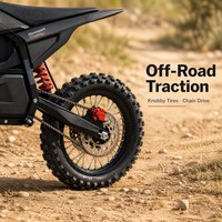 Motocicleta Eléctrica Todoterreno de 2600W de Alta Potencia, 48V 20Ah con Batería Extraíble, para Jóvenes, Ideal para Paseos por Senderos