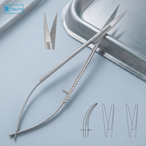 Ciseaux manuels Castroviejo F4-297 certifiés CE, instruments chirurgicaux ophtalmiques - Product Image 5