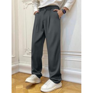 Pantalon plissé pour homme FOXA, taille élastique, coupe large, décontracté, anti-plis, en polyester et coton - Product Image 2