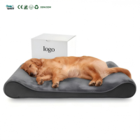Couverture orthopédique pour chien de luxe personnalisée, imperméable, amovible, lavable, pour grands chiens, lit pour animaux de compagnie en fausse fourrure super moelleuse, utilisation toute saison