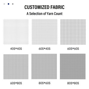 Parure de draps économique 100% coton, simple et élégante, personnalisable pour l'hôtellerie - Product Image 2