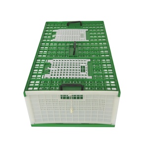 Cage de Transport pliable en plastique, Cage pour poules, canard, Pigeon, lapin, d'oie, boîtes