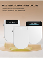 Chaozhou Nouveau Modèle Couvercle de toilette intelligent électrique en forme de U et de V avec fermeture douce et nettoyage automatique