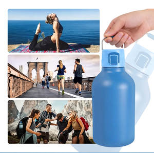 Bouteille d'eau isotherme en acier inoxydable <span class=keywords><strong>de</strong></span> 64 oz, design américain, écologique, performance thermique <span class=keywords><strong>de</strong></span> 12 à 24 heures, couvercle en plastique - Product Image 6