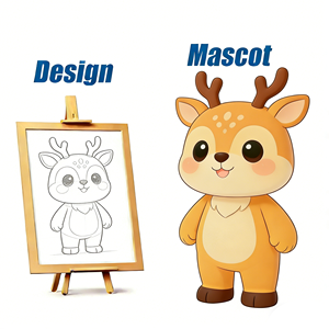 Anpassbares Niedliches Plüsch-Teddybär-Kostüm mit Langlebigen, Atmungsaktiven und Bequemen Materialien - Maßgeschneidertes Puppenkostüm - Product Image 3