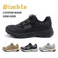 Chaussures de style décontracté pour hommes avec logo personnalisé d'usine, semelle amortissante et bouton rotatif