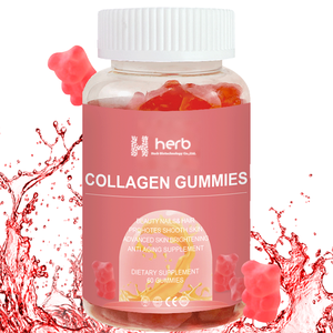 Gomitas de colágeno para adultos, OEM, ODM, Etiqueta Privada, mejora la belleza vegana, vitamina C, sin gluten y sin OGM - Product Image 1