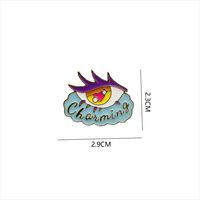 Broches de Esmalte Chapados en Oro con Forma de Labios Rosados y Ojos de Corazón, Creativos, Significativos y Potentes, para Mujeres Valientes, Venta al por Mayor