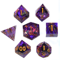 Dungeons & Dragons Dés en résine Jeu de société RPG Dés en résine Ensemble de 7 dés du MDN