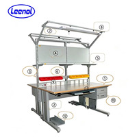 Mesa de Trabajo Antiestática ESD para Taller Industrial, Oficina Electrónica, Laboratorio, Mesas ESD Leenol