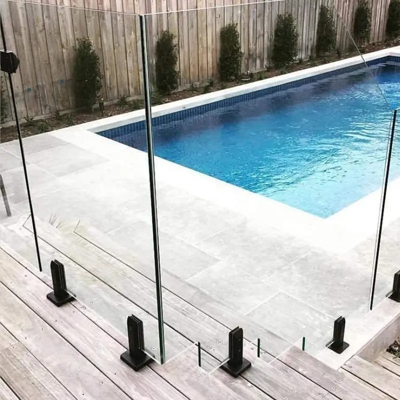 Aleader clôture de piscine en verre 2205 robinet en verre balustrade en verre sans cadre