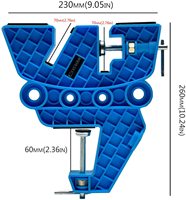 Support de fixation pour ski et snowboard pour réglage, cirage et réparation, avec poignées antidérapantes et positions de travail horizontales, verticales et inclinées