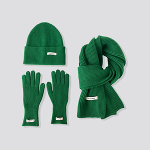 Ensemble 3 pièces Chapeaux en tricot d'hiver de haute qualité, chauds et doux Trois pièces pour <span class=keywords><strong>femme</strong></span> Chapeau-écharpe Gants Ensemble 3 pièces pour <span class=keywords><strong>femme</strong></span> - Product Image 6