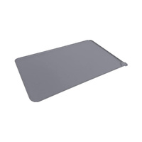 Silikon-Futtermatte für Haustiere, Pfotenmuster Rutschfeste Futtermatte für Katzen- und Hundenäpfe, Mehrzweck-Haustier-Tablettmatte für Autoreisen