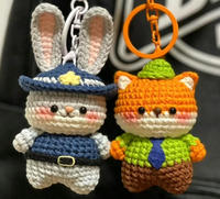 Pendentif créatif en laine au crochet, bijoux, cadeau, artisanat, autres porte-clés, sacs de matériaux pour poupées en peluche faites à la main