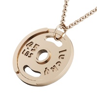 Vente en gros sur mesure Promo personnalisé Collier plaque de musculation en acier inoxydable