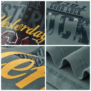 2672 Camiseta de Hombre al por Mayor OEM, Corte Holgado, Lavado Ácido, Algod<span class=keywords><strong>ó</strong></span>n Pesado, Hombros Caídos, Estilo Urbano, con Estampado Serigrafiado - Product Image 4